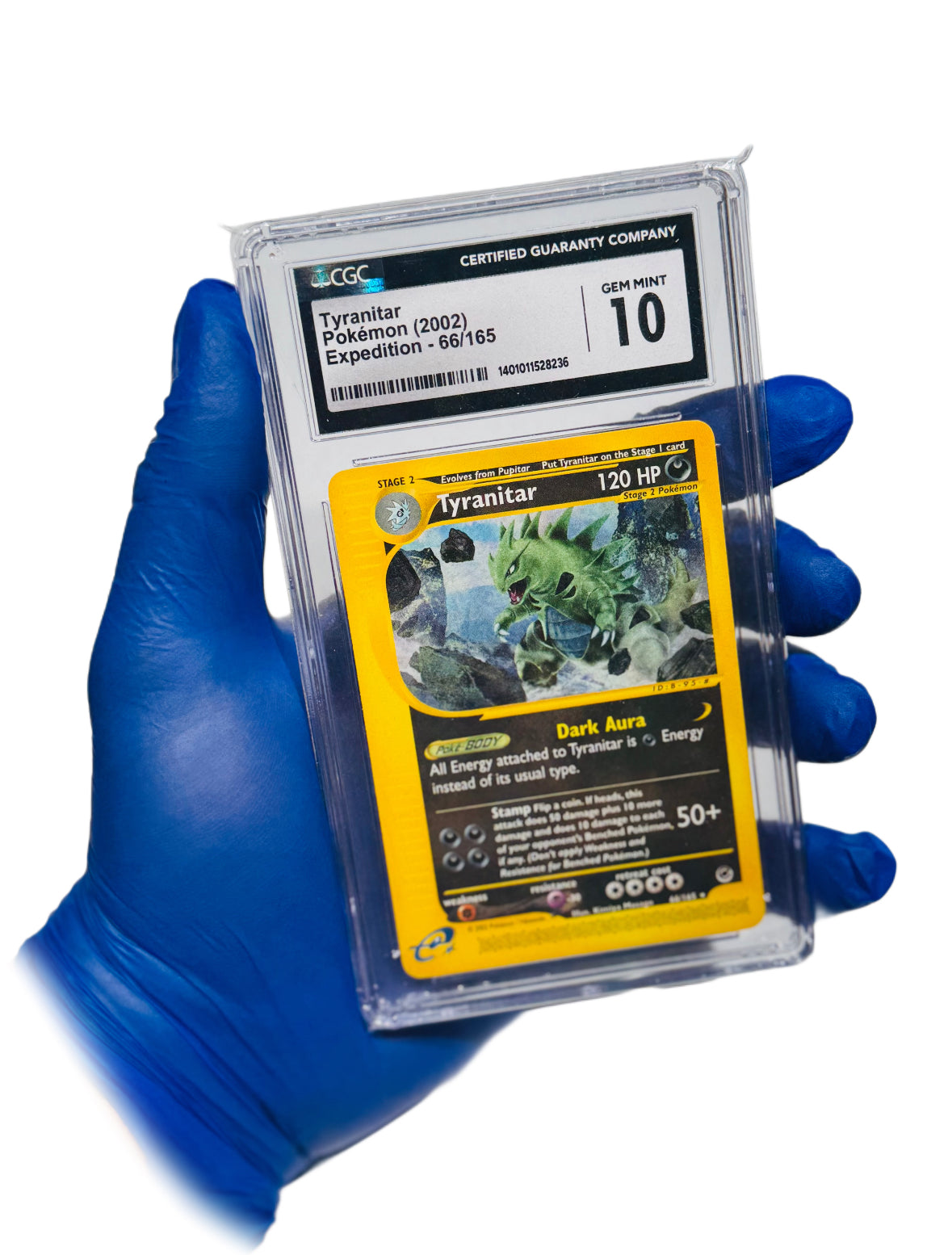 Tyranitar 66/165 Expedition CGC 10