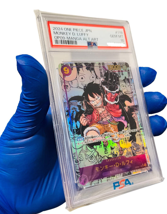 Monkey D. Luffy OP-09 Manga PSA 10