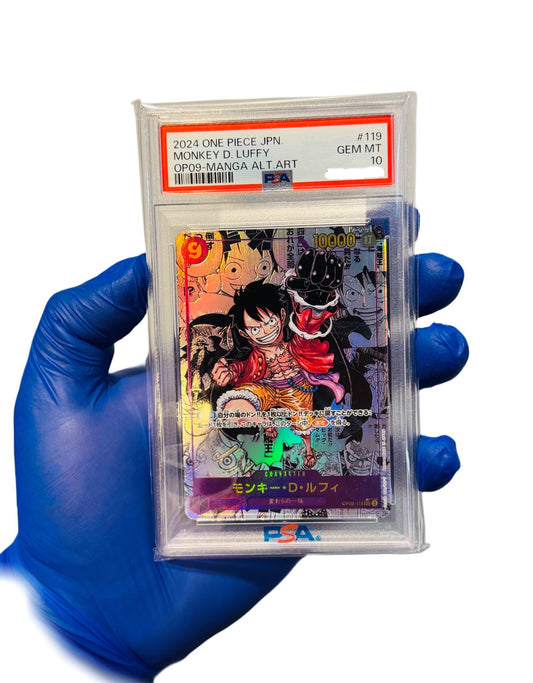 Monkey D. Luffy OP-09 Manga PSA 10