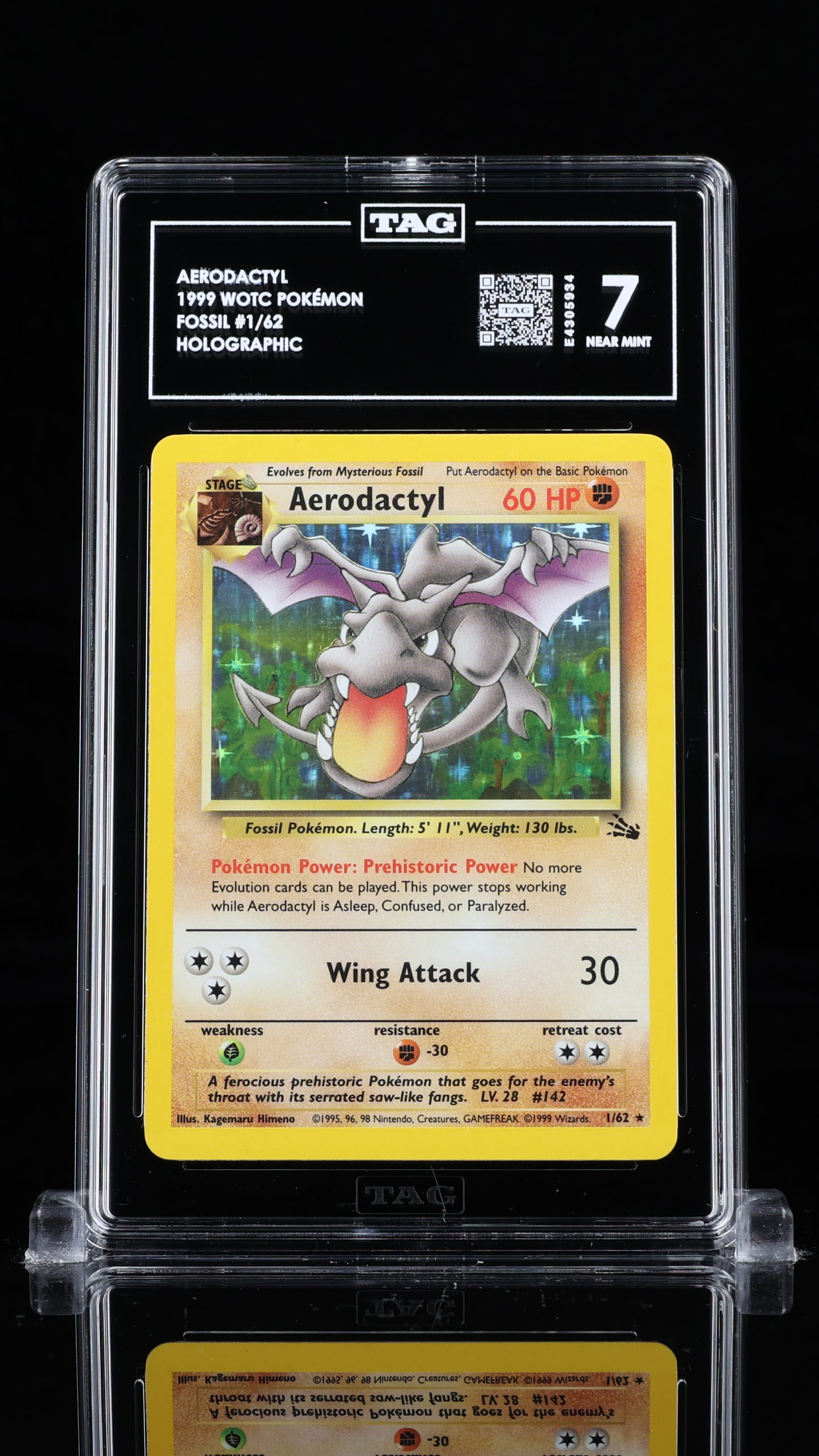 Aerodactyl Fossil 1/62 TAG 7(NM)